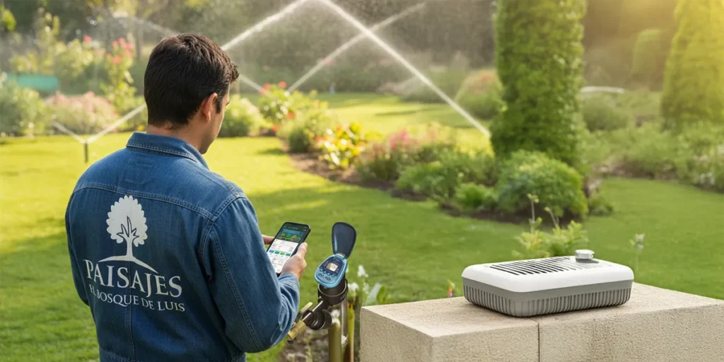 Instalación de riego automatizado para jardines y zonas verdes